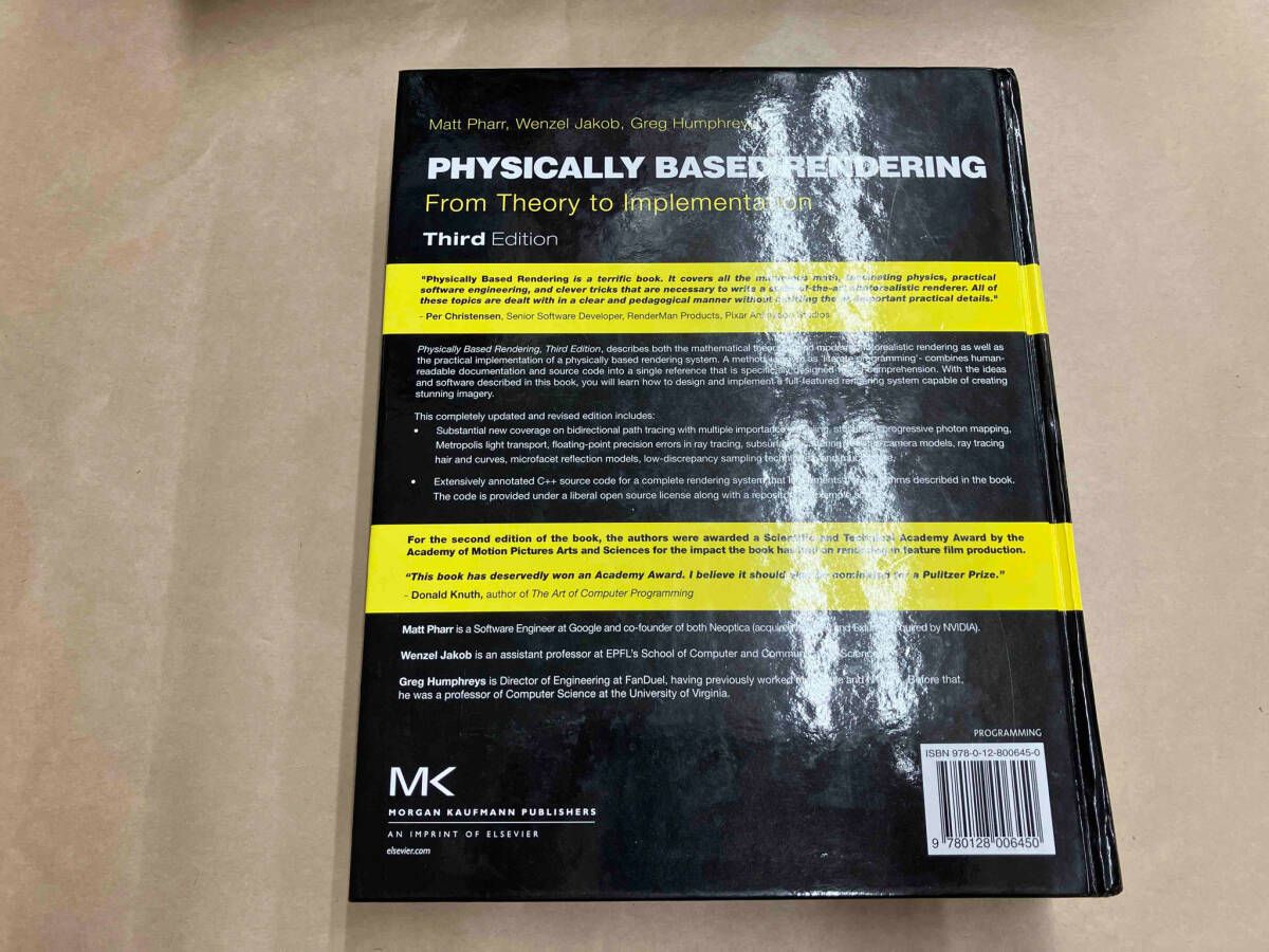 洋書 Physically Based Rendering Third Edition Physically Based Rendering: From Theory to Implementation