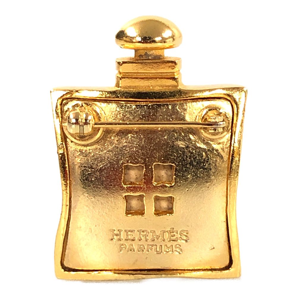 エルメス ブローチ ゴールド PARFUMS アクセサリー GP - ブローチ 