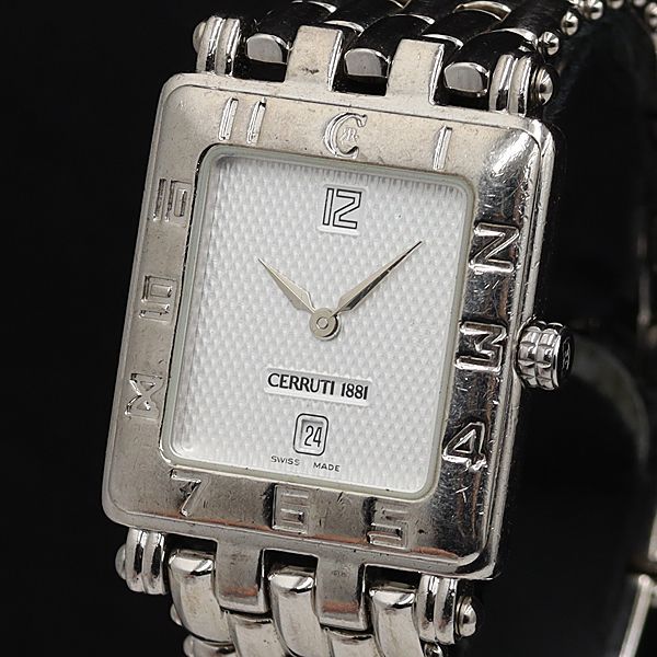 極美品◎CERRUTI 1881/チェルッティメンズ腕時計 ヴィンテージ 稼働 