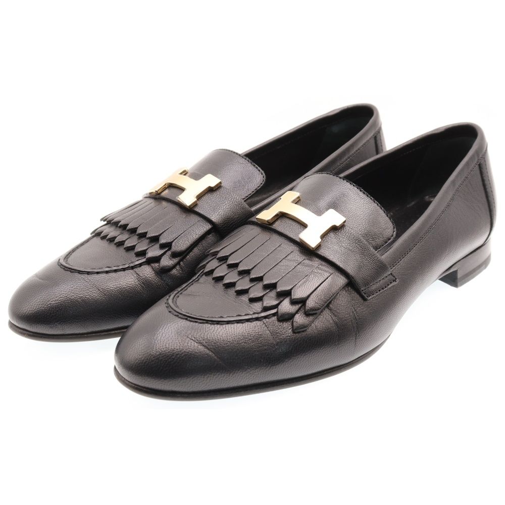 HERMES (エルメス) モカシン ロワイヤル Hロゴバックル レザー
