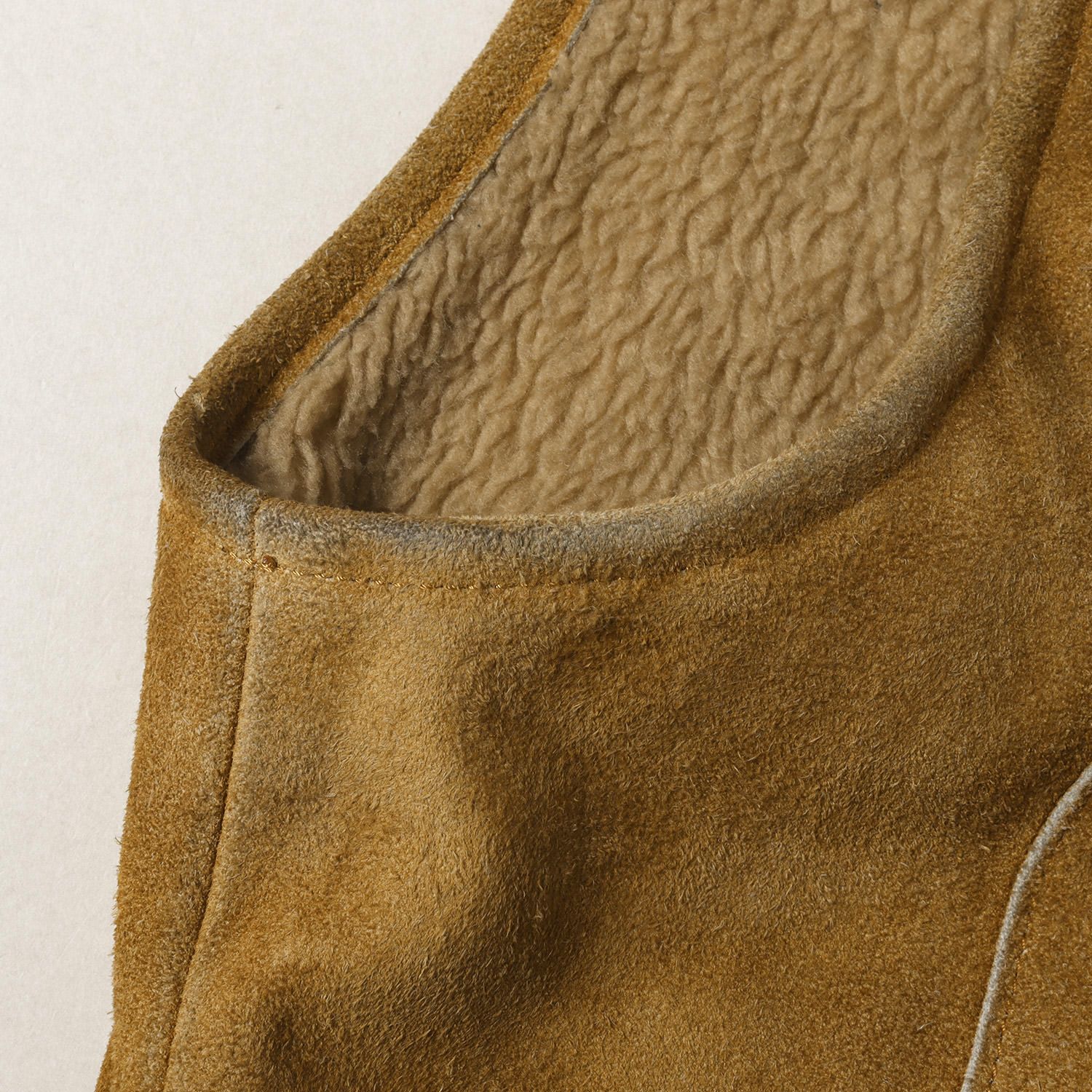 TENDERLOIN テンダーロイン ベスト 裏ボア スウェードレザーベスト T