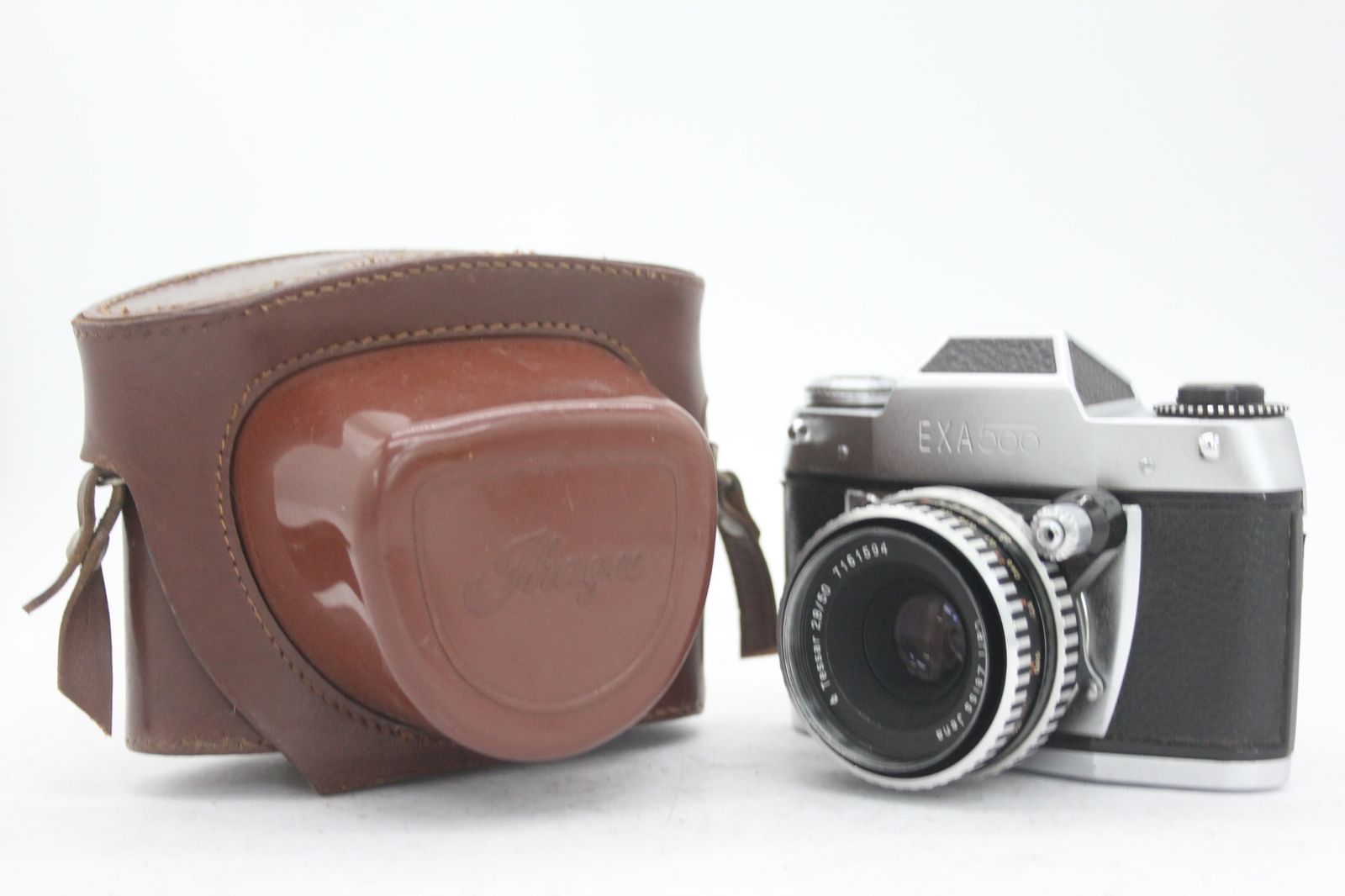 フィルムカメラ EXA 500 CARL ZEISS JENA TESSAR 2.8/50 訳あり品】 EXA 500 Carl Zeiss Jena Tessar 50mm F2.8 ケース