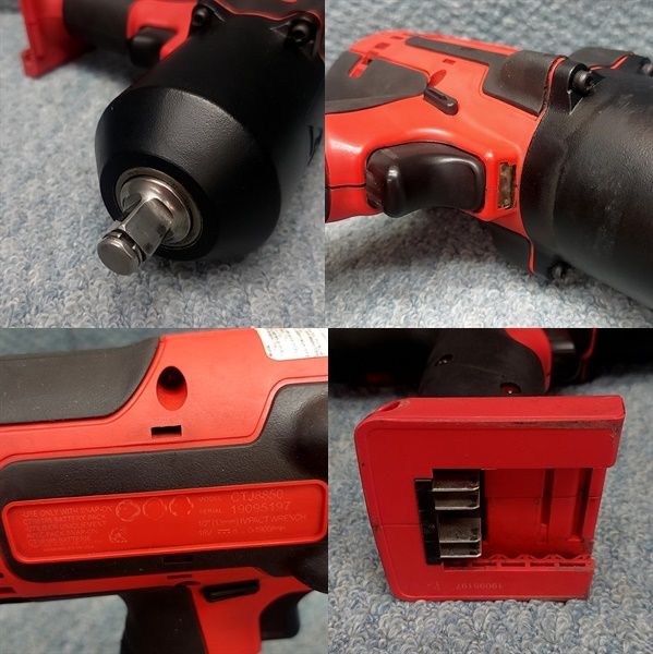 ☆ Snap-on 1/2 コードレス インパクトレンチ CTJ8850 中古品 18V 4.0Ah 電池2個 充電器 収納バッグ付 スナップオン -  メルカリ