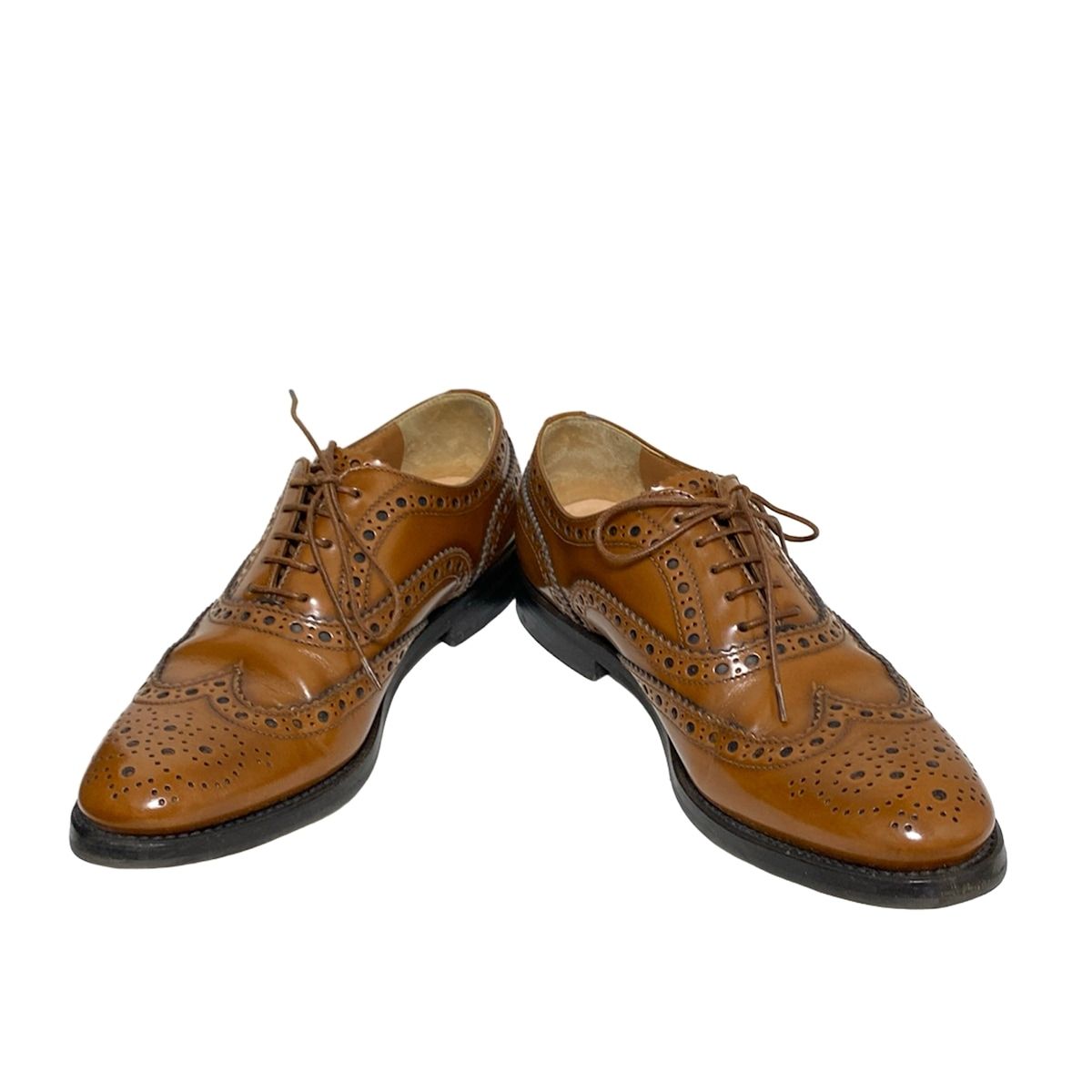 Church s チャーチ シューズ 35 レディース - ブラウン ウィングチップ レザー