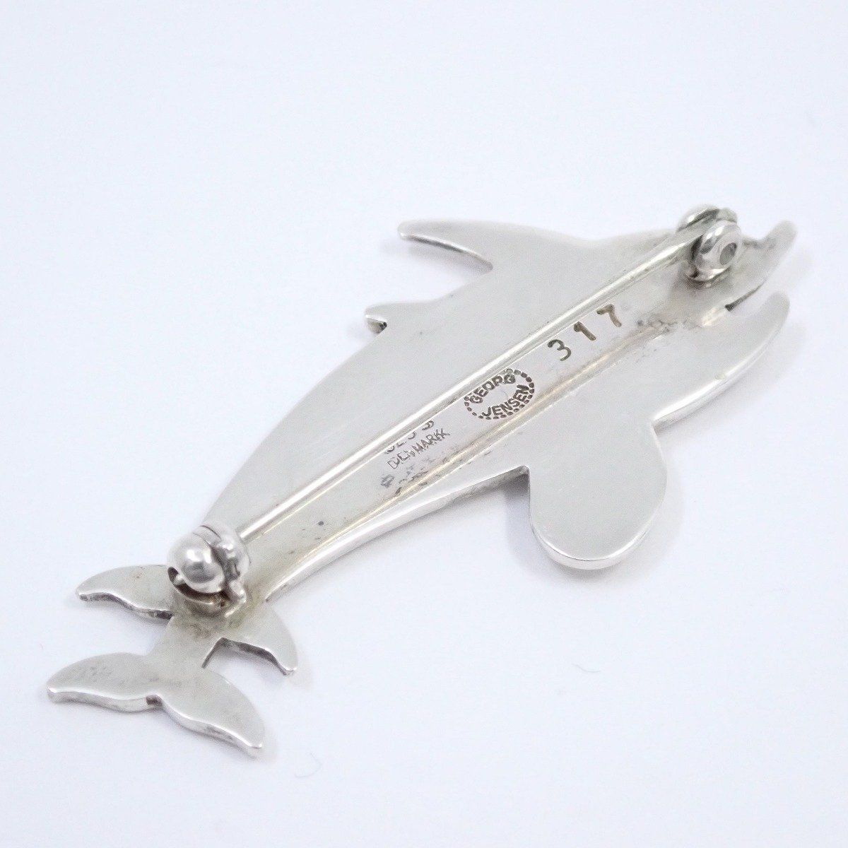 GEORG JENSEN ジョージジェンセン 317B イルカモチーフ ブローチ