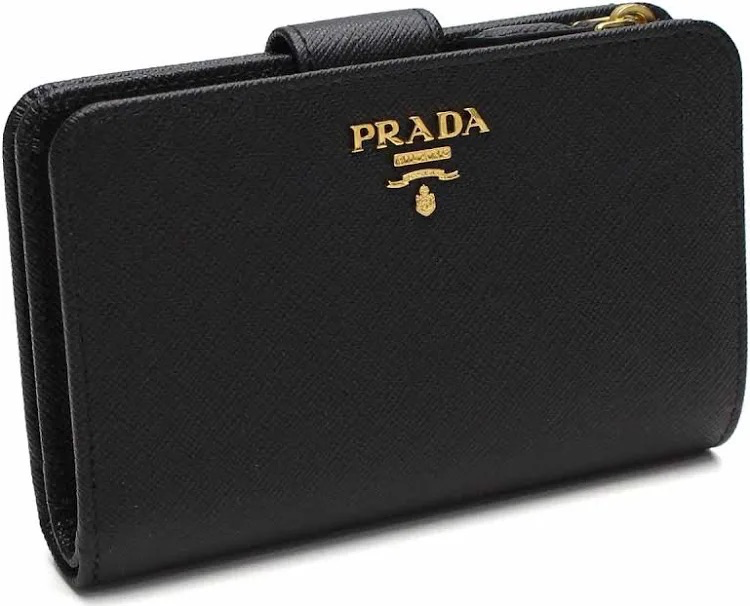 感謝価格 新品 プラダ 折り財布 PRADA 1ML225 QWA F0002 ブラック