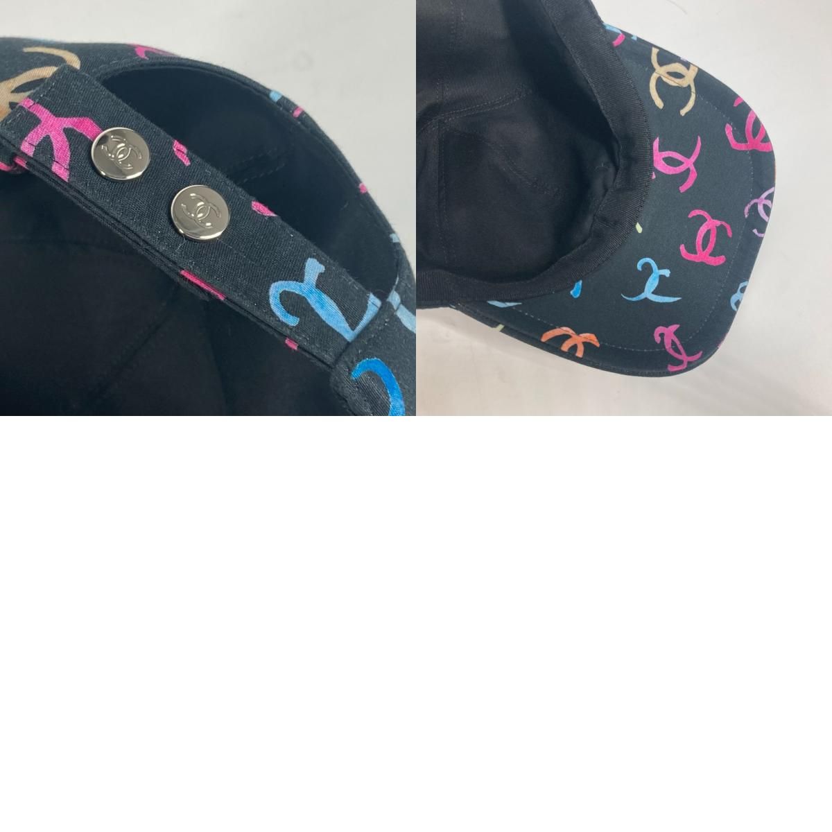CHANEL シャネル キャップ CC ココマーク コットン - メルカリ