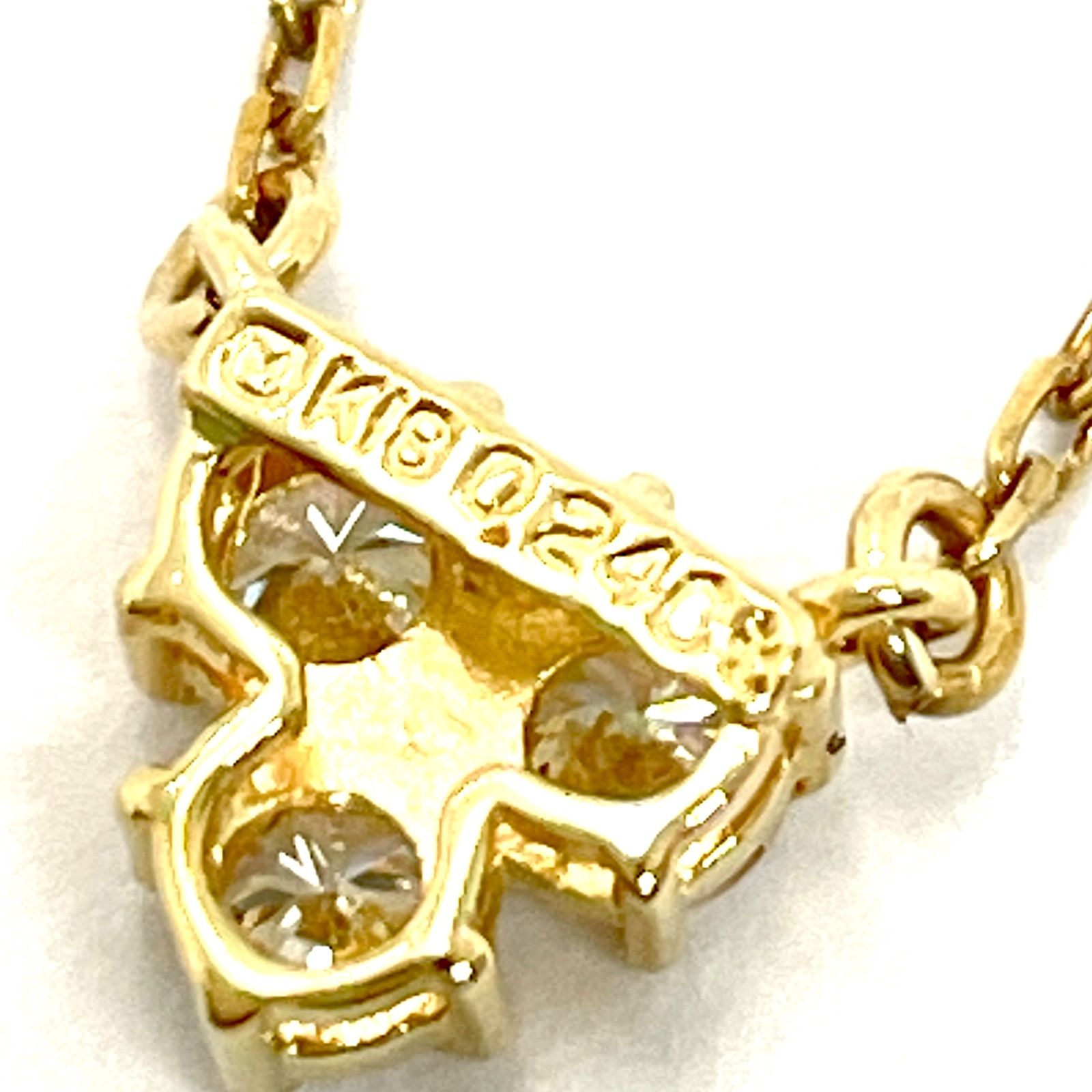 mika【MIKIMOTO】ダイヤ付 K18 約6.5-7.0mm 370 MIKIMOTO ミキモト ネックレス レディース ダイヤモンド 0.540ct