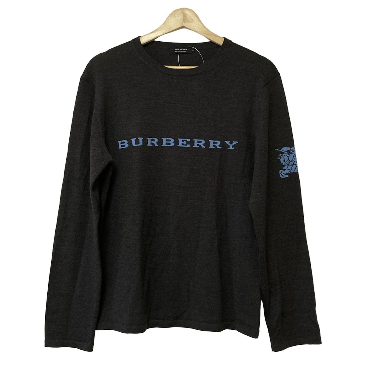 BURBERRY オーバーサイズ ロングスリーブ Tシャツ ブラック TB BURBERRY Tシャツ オーバーサイズ 美品 - メルカリ