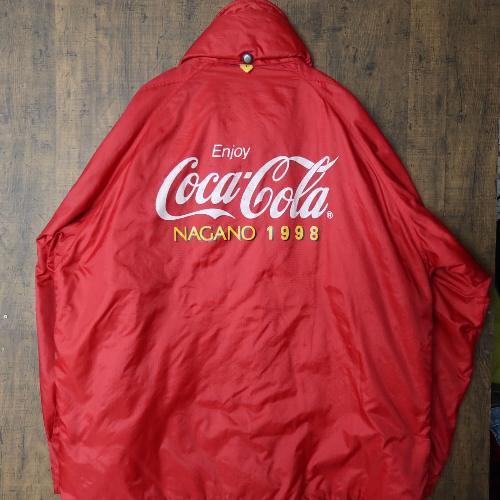 90s Vintage US古着☆Coca-Cola コカ・コーラ ナイロンジャケット 長野オリンピック SIZE Free レッド 90's 90年代  希少 - メルカリ