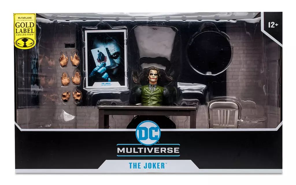 【未開封】DC MULTIVERSE ジョーカー ダークナイト　取調べ室 中古】フィギュア ジョーカー(取調室) 「ダークナイト・トリロジー