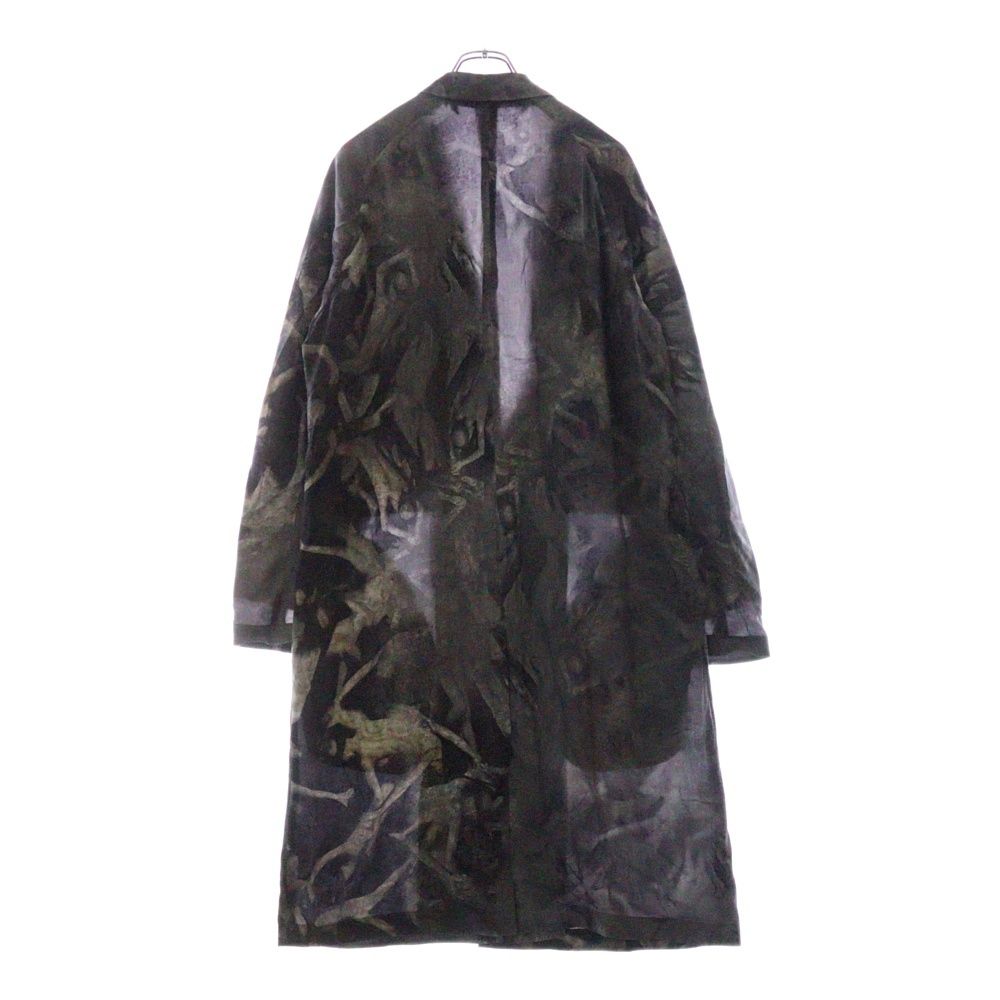 希少 美品 ヨウジヤマモトプールオム 上質 デザイン ニット コート ウール 美品 19AW⭐️ヨウジヤマモトプールオム マキシ丈ファイヤーマン