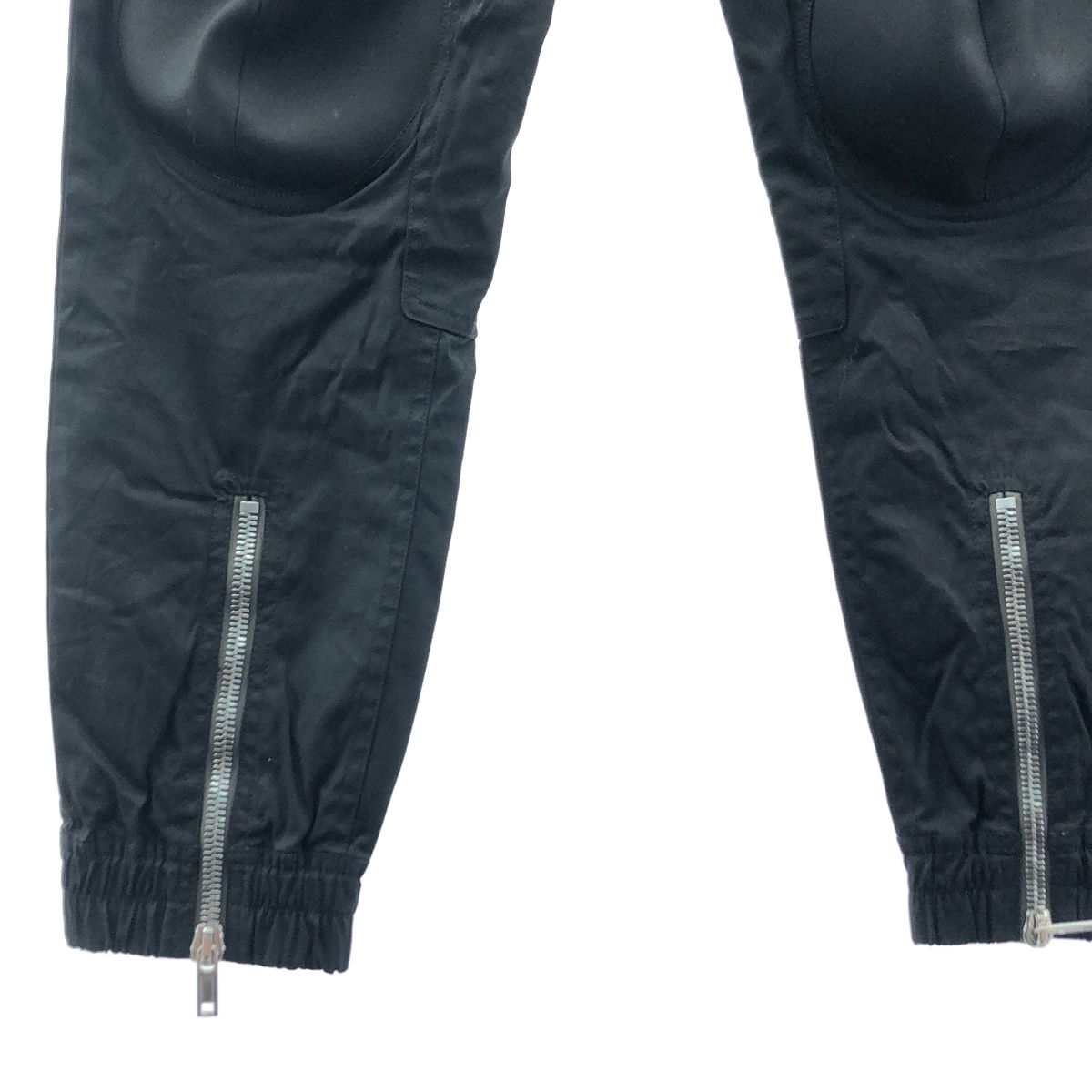 Rick Owens / リックオウエンス | 2022SS | BIKER JOGGERS ニーキャップ ストレッチコットン ジョガーパンツ | 48 | ブラック | メンズ SALE，正規品 Rick Owens / リックオウエンス | 2022SS | BIKER