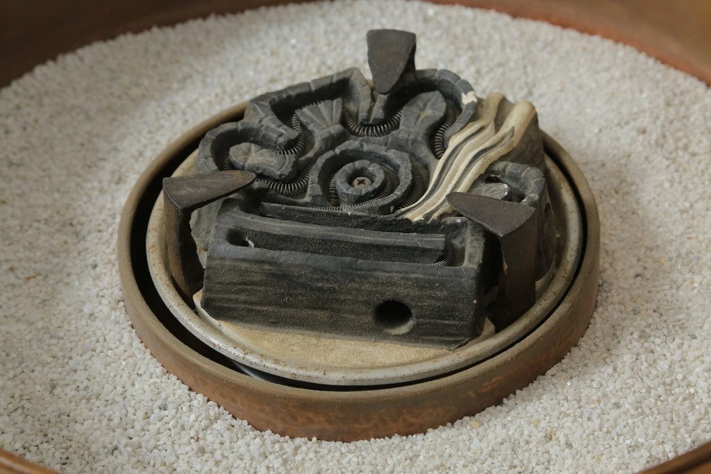 ☆事前問合せ必須☆ くり抜き火鉢 和製ビンテージ 総欅 ケヤキ材 木製