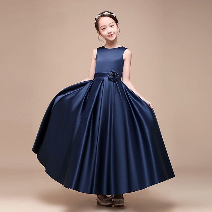 子供ドレス 発表会ドレス こどもドレス キッズドレス 韓国 ジュニアドレス 女の子 ロングドレス タフタ素材を使用したドレス 子供 結婚式 七五三 ドレス 子供 フォーマル 子供フォーマル コンクール ドレス 子どもドレス 3 min