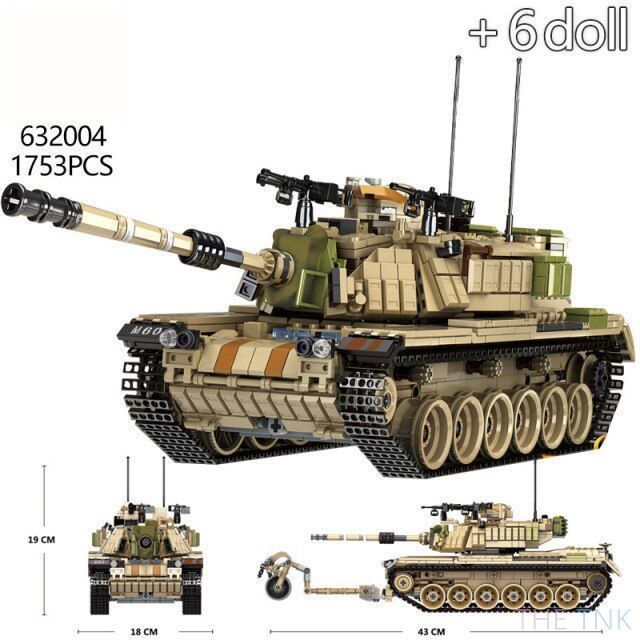 レゴ互換 ブロック M60マガフ 戦車 1753ピース yuming社製