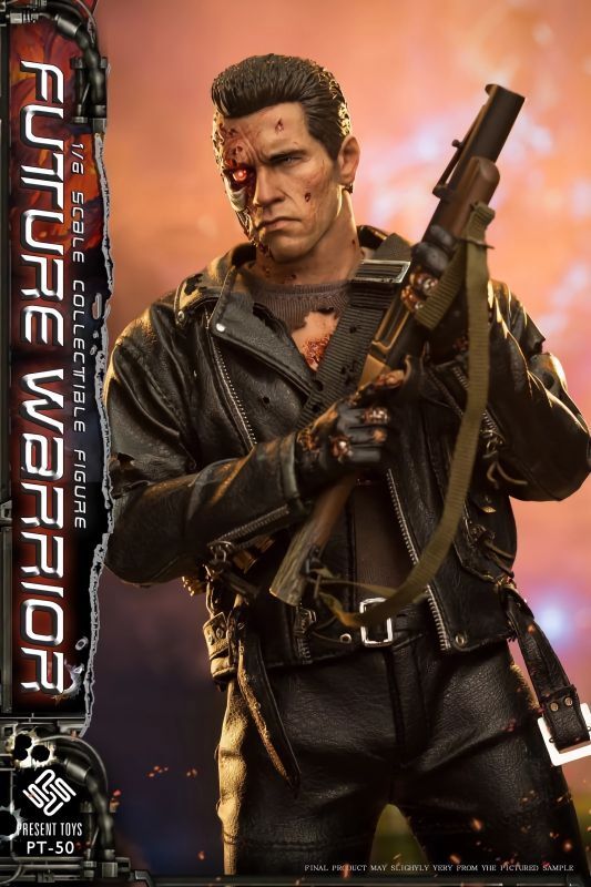 S06-s025 外箱欠品 PRESENT TOYS 1/6 FUTURE WARRIOR T-800 スタンダード版 PT-sp50 ターミネーター Present Toys 1/6 PT-SP50 Future Warrior the Terminator T-800