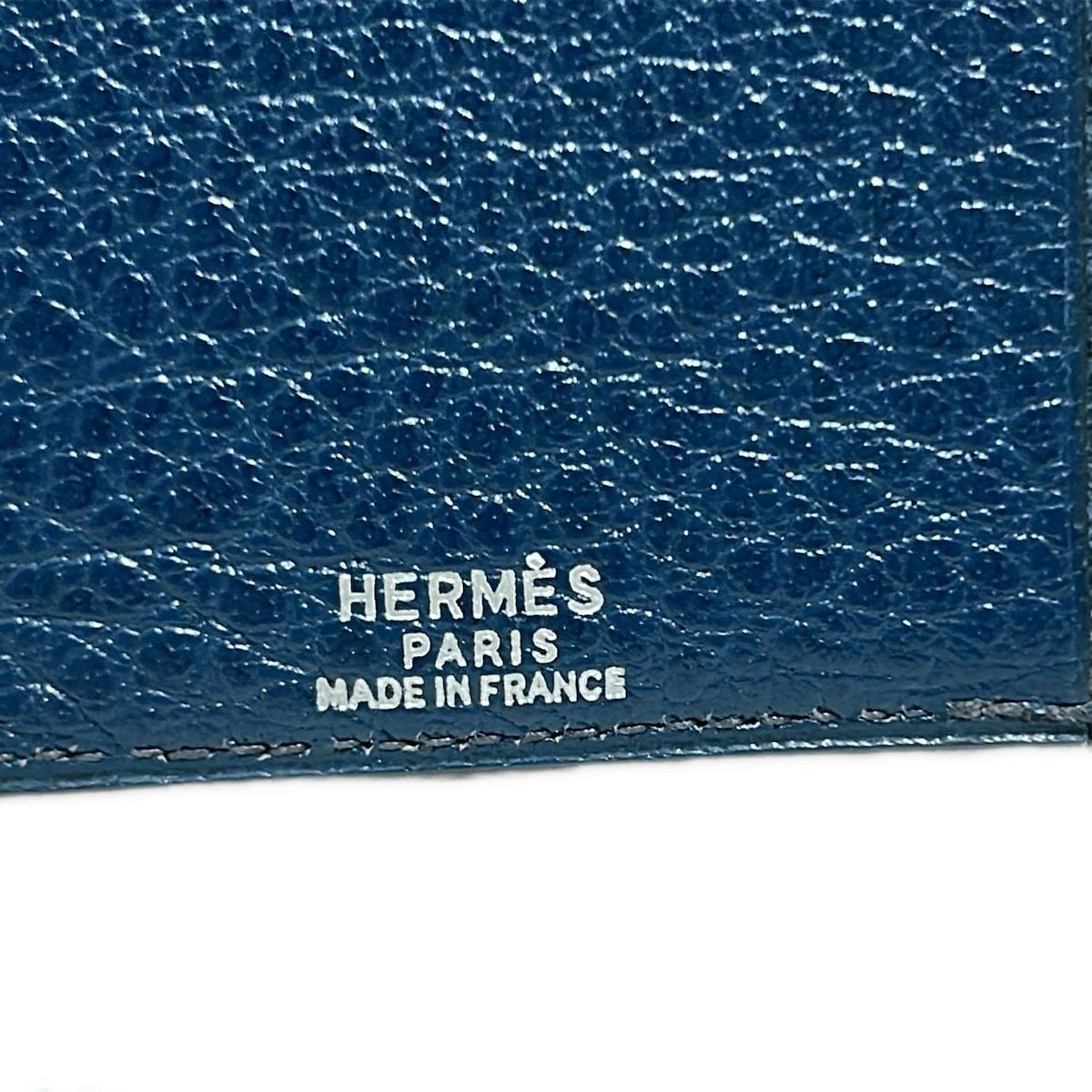 HERMES エルメス べアン ブルーロイ HERMES(エルメス)/ベアン2つ折り/クロコ・ポロサス×ブルーロイの