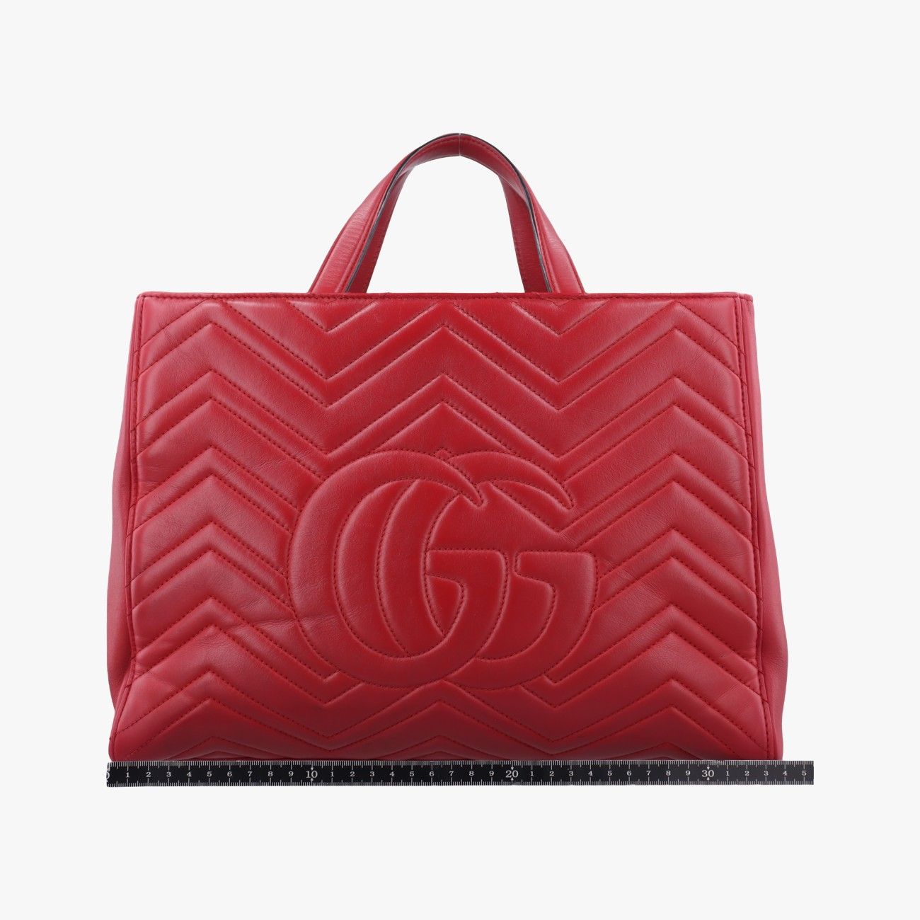 グッチGucciGGマーモントレッドレザー443505H020775616