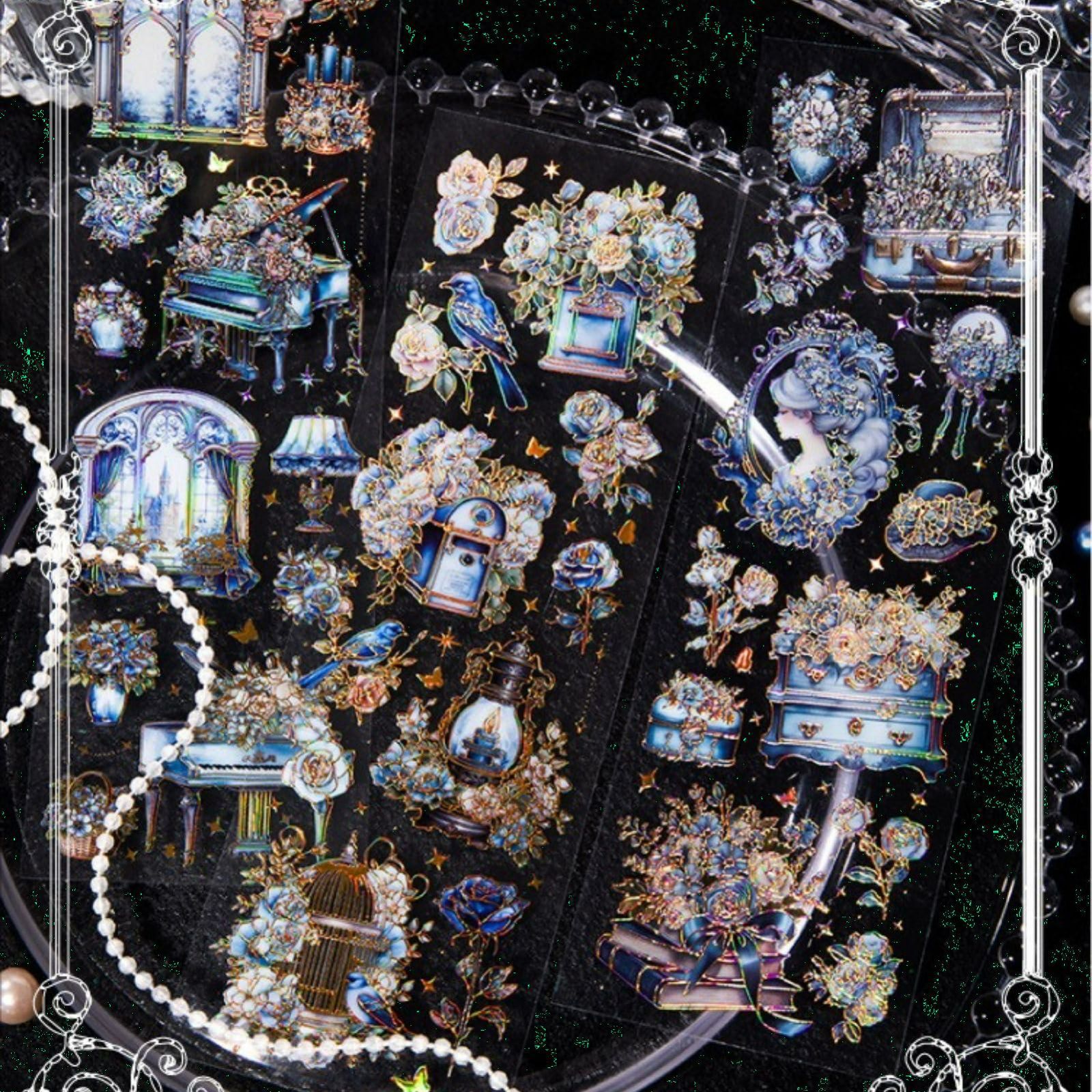 Haruru 様　お取り置き中(*・ᴗ・*) コラージュ素材　まとめ売り 在庫処分】Zolarkar コラージュ シール 花シール 可愛い