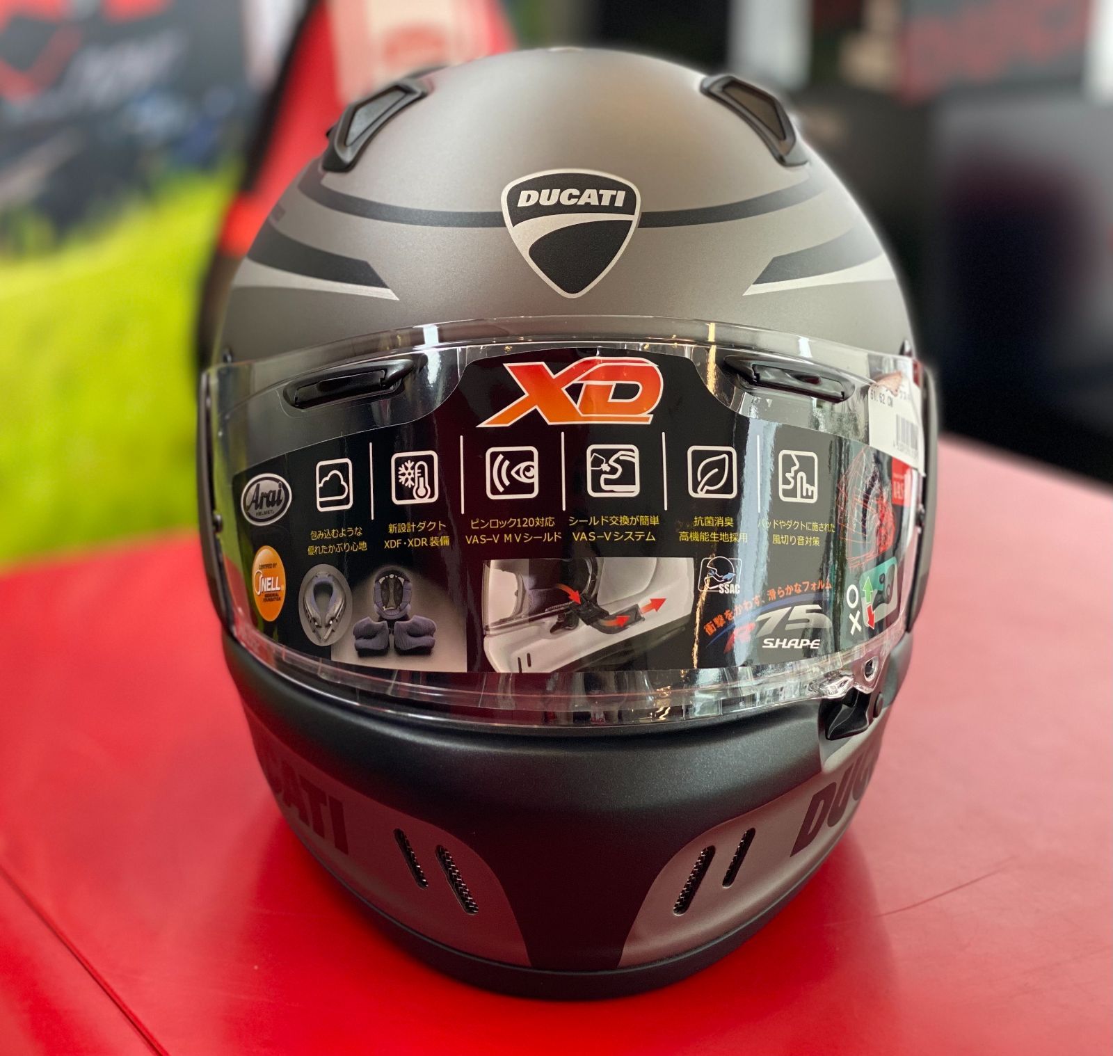 Arai アライ XD Ducati Black Steel XLサイズ Ducati Used 超