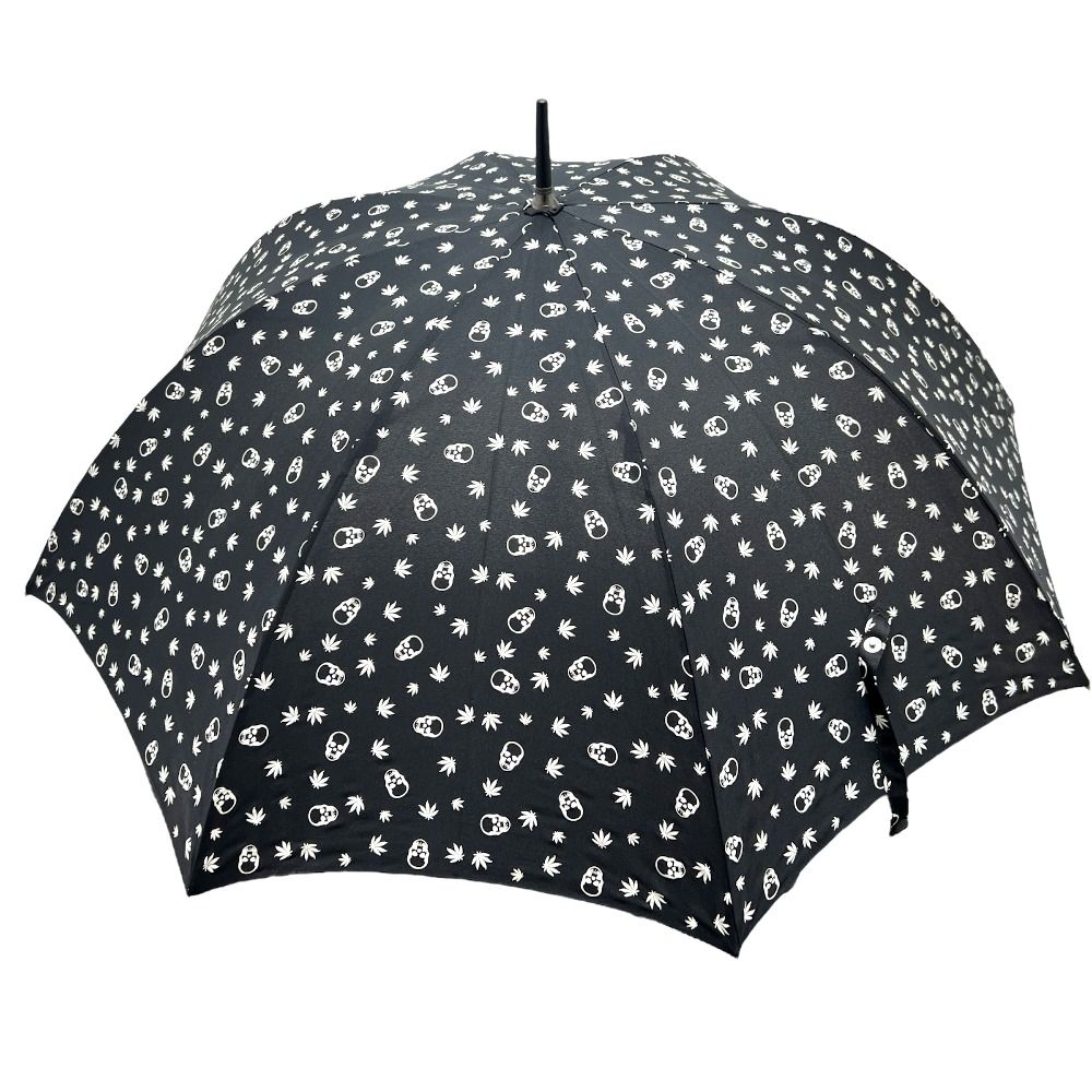 送料無料も! Lucien Pellat-Finet ルシアンペラフィネ 傘 スカル＆リーフ ナイロン ブラック