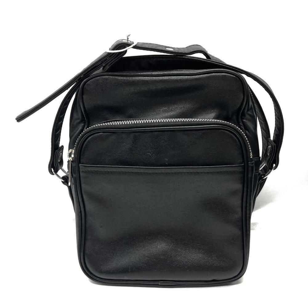 BLACK COMME des GARÇONS フェイクレザーショルダーバッグ COMME des GARCONS HOMME(コムデギャルソンオム) フェイクレザー