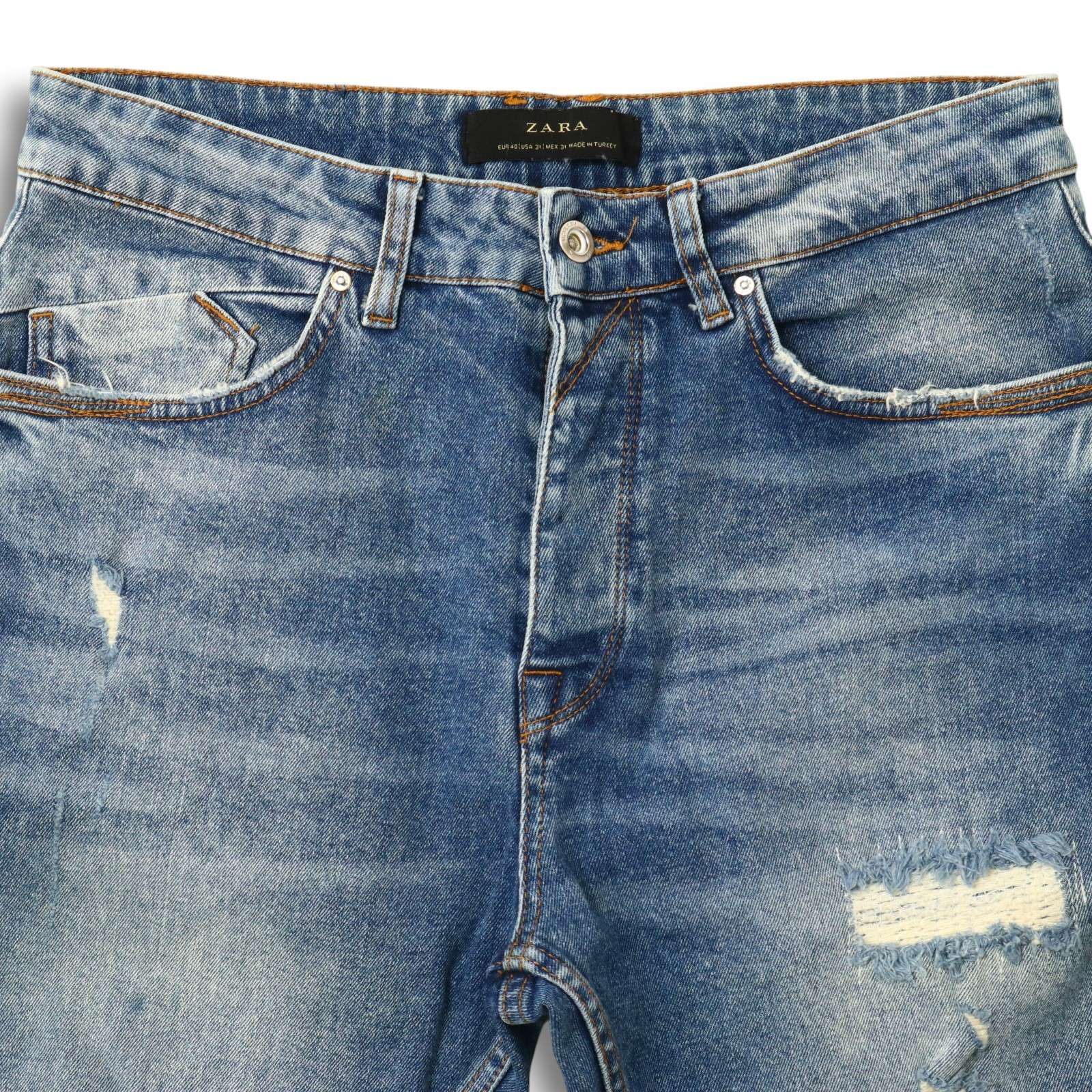 ZARA ザラ マン 通年 クラッシュ加工☆ ストレッチ スキニー
