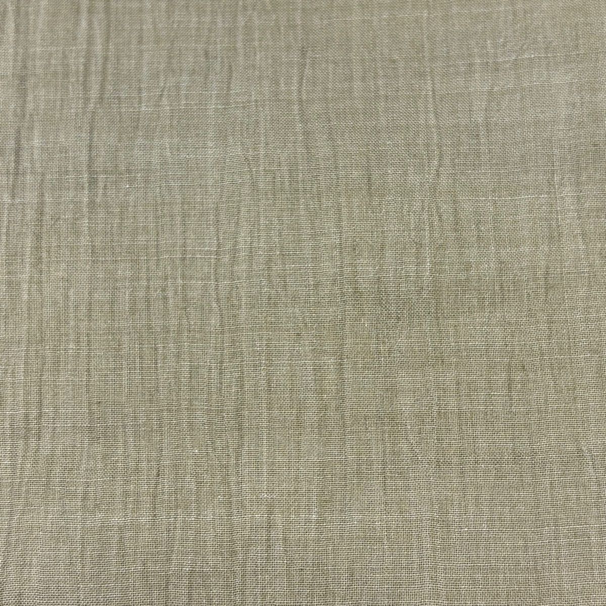 反物 紬 小千谷縮 証紙 夏物 灰茶 麻