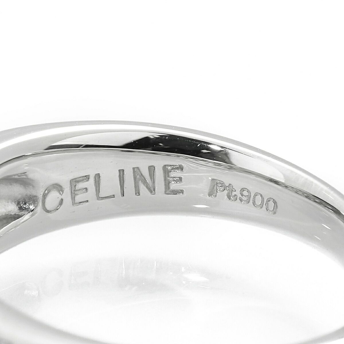 セリーヌ パヴェリング 指輪 ダイヤモンド 0.52ct ブルーダイヤモンド  