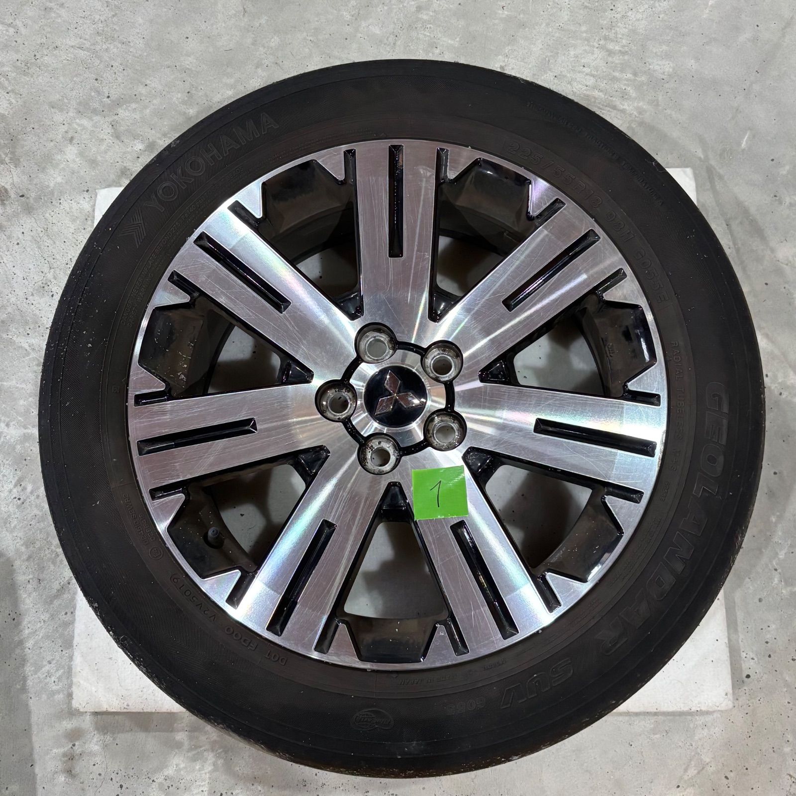 1 三菱 デリカ D 5 純正 18インチ 18X7J 38 5穴 PCD114.3 ホイール 1本 ミツビシ MITSUBISHI