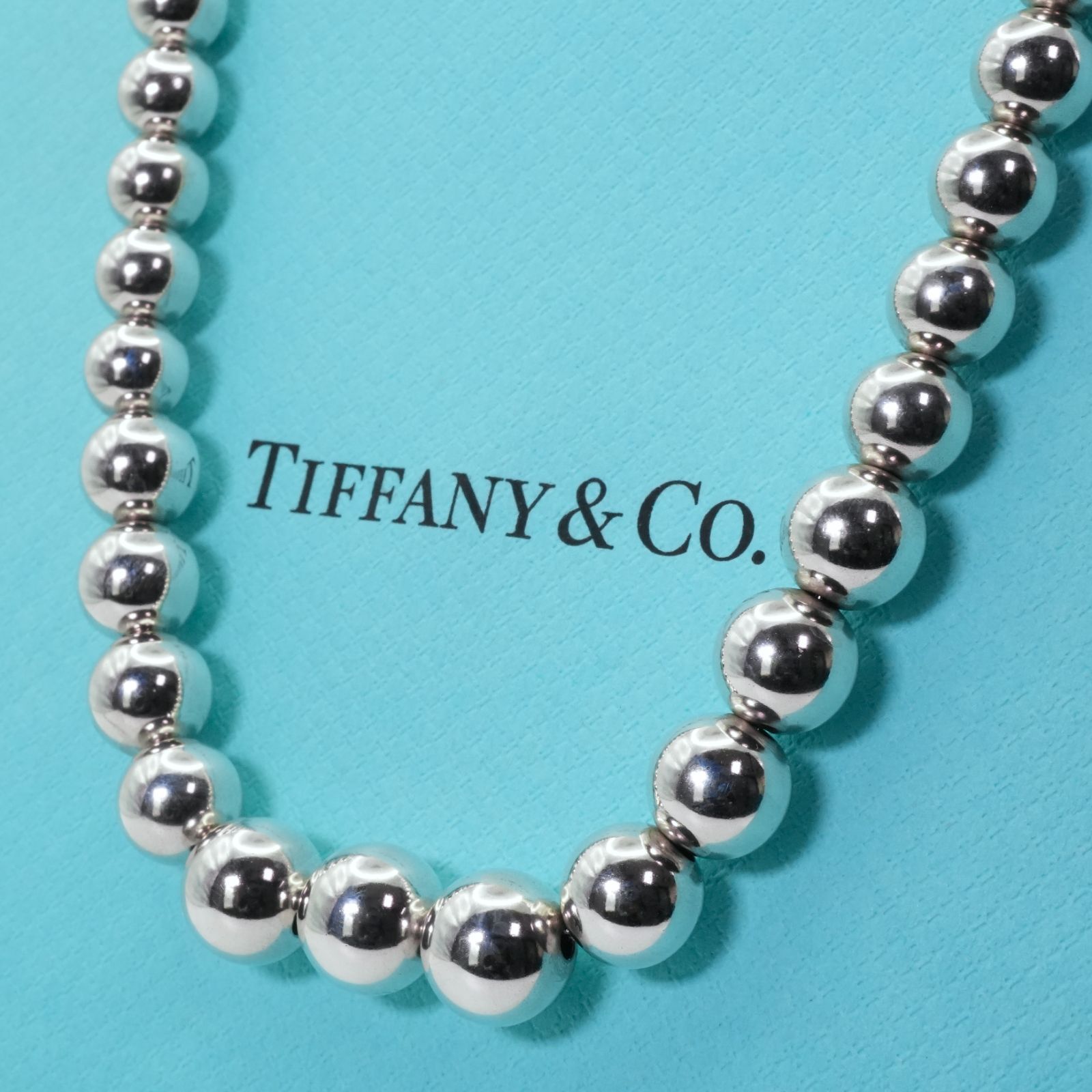 Tiffany ティファニー グラジュエイテッド ボール ネックレス 925 美品】ティファニー ハードウェア グラジュエイテッド ボール