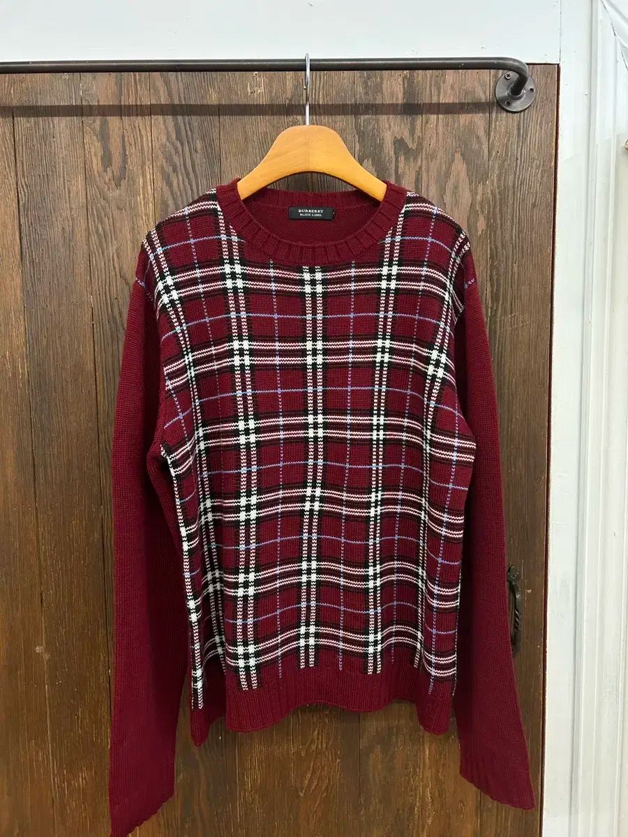 BURBERRY バーバリー バーガンディー ノヴァチェック ニット