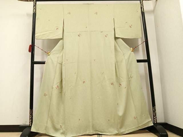 平和屋着物 上質な小紋 松竹梅 草花文 金彩 正絹 AABB5119ph