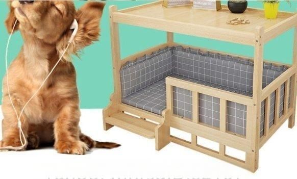 犬用ベッドソリッドウッドテディ金毛犬小屋クリアランス上下2段木製取り外し 猫小屋ベッドヘッドキャビネット一体 ZYP38売り切れ間近 USTAUSTRALIA_COM_AU