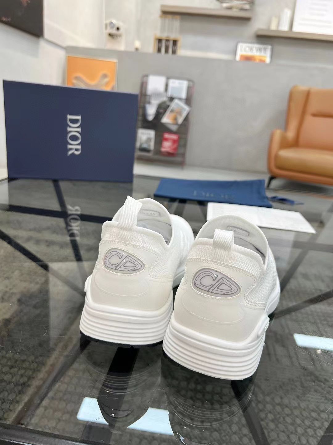 【サイズ限定特価】DIORロートップスニーカー Dior（ディオール）B30 メッシュ生地厚底レース付きレジャーロー