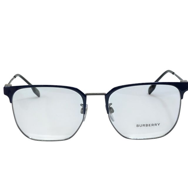 ♥ バーバリー B1383-D 1003 145 55□18 眼鏡 メガネ アイウェア ロゴ スクエアフレーム プラスチック ネイビー BURBERRY