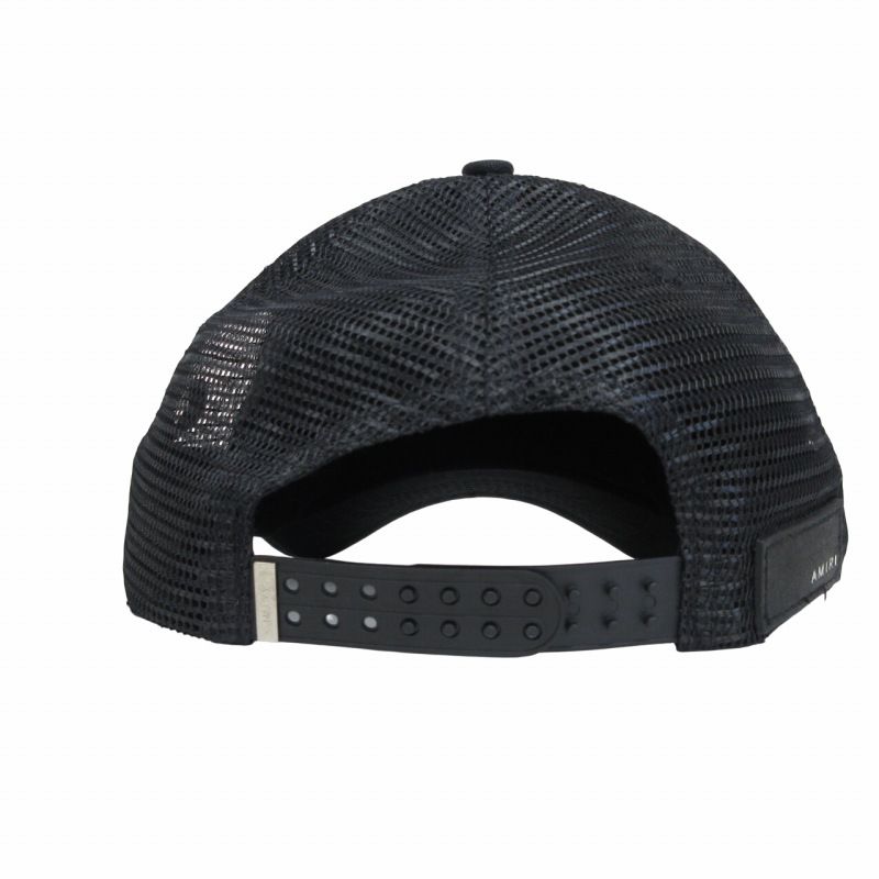 AMIRI ブラックメッシュキャップ 関税送料込み AMIRI ロゴ キャップ メッシュ ブラック (AMIRI