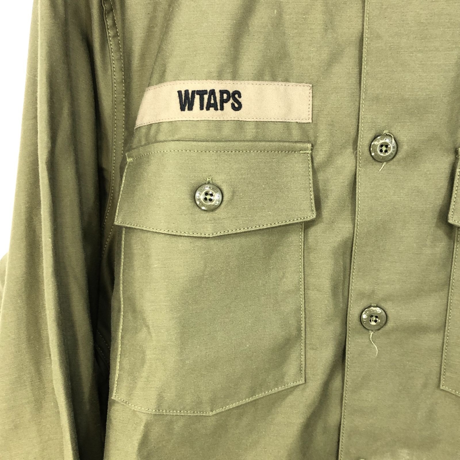 WTAPS ミリタリーユーティリティシャツ WTAPS ダブルタップス 24FW ユーティリティシャツ カーキ サイズ