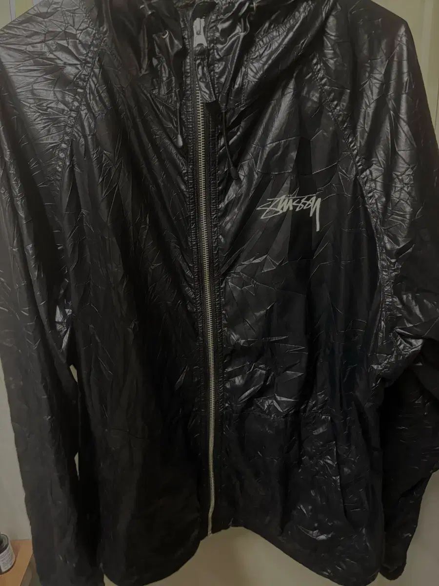 STUSSY ステューシー ビーチシェル リンクル ナイロン ジャケット L