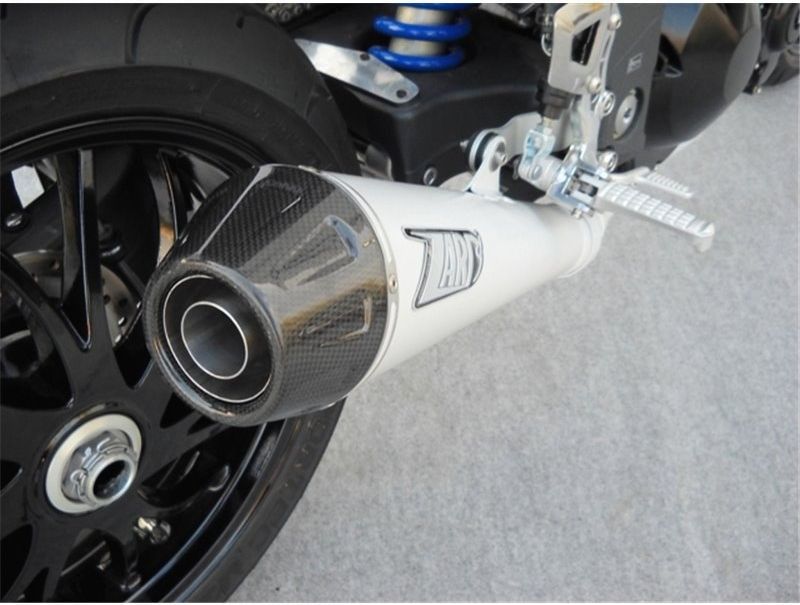 ZARD: スリップオン 3-1 レーシング コニカル ラウンド -ステンレス- for Rocket III Roadster Zard Satin Steel Slip on Racing Conical Exhaust System for BMW