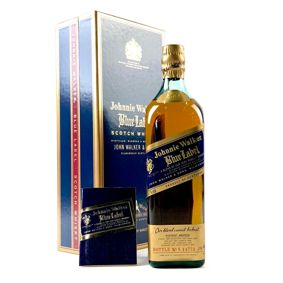 ジョニーウォーカー JOHNNIE WALKER ブルーラベル 750ml スコッチウイスキー ブレンデッド 【古酒】