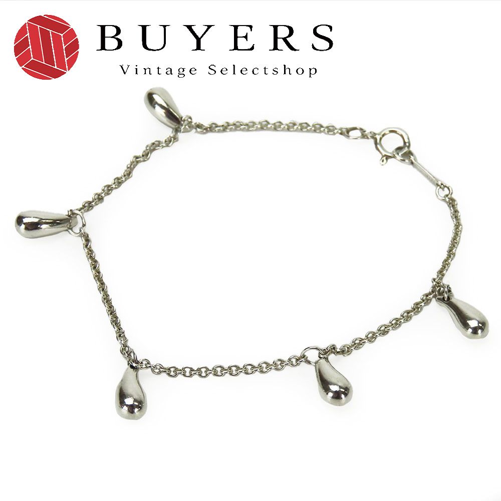 中古】 ティファニー ブレスレット ティアドロップ シルバー925 約4.4g