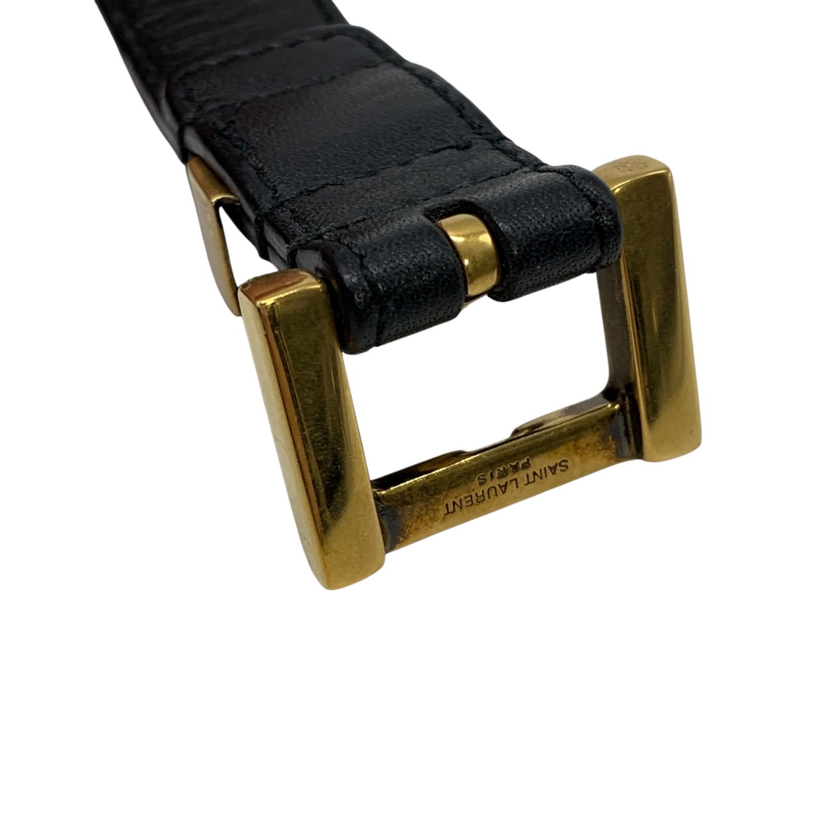 ♪1541 サンローラン ベルト YSL BELT 2.0 ナロー 554465