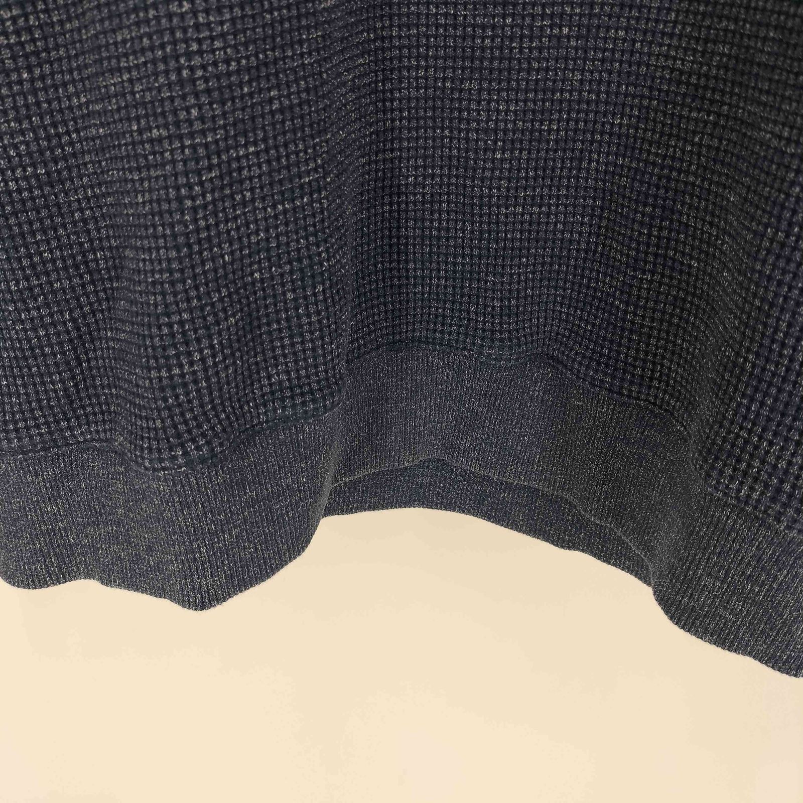 アーペーセー A.P.C. リブ切替 クルーネック サーマル カットソー 