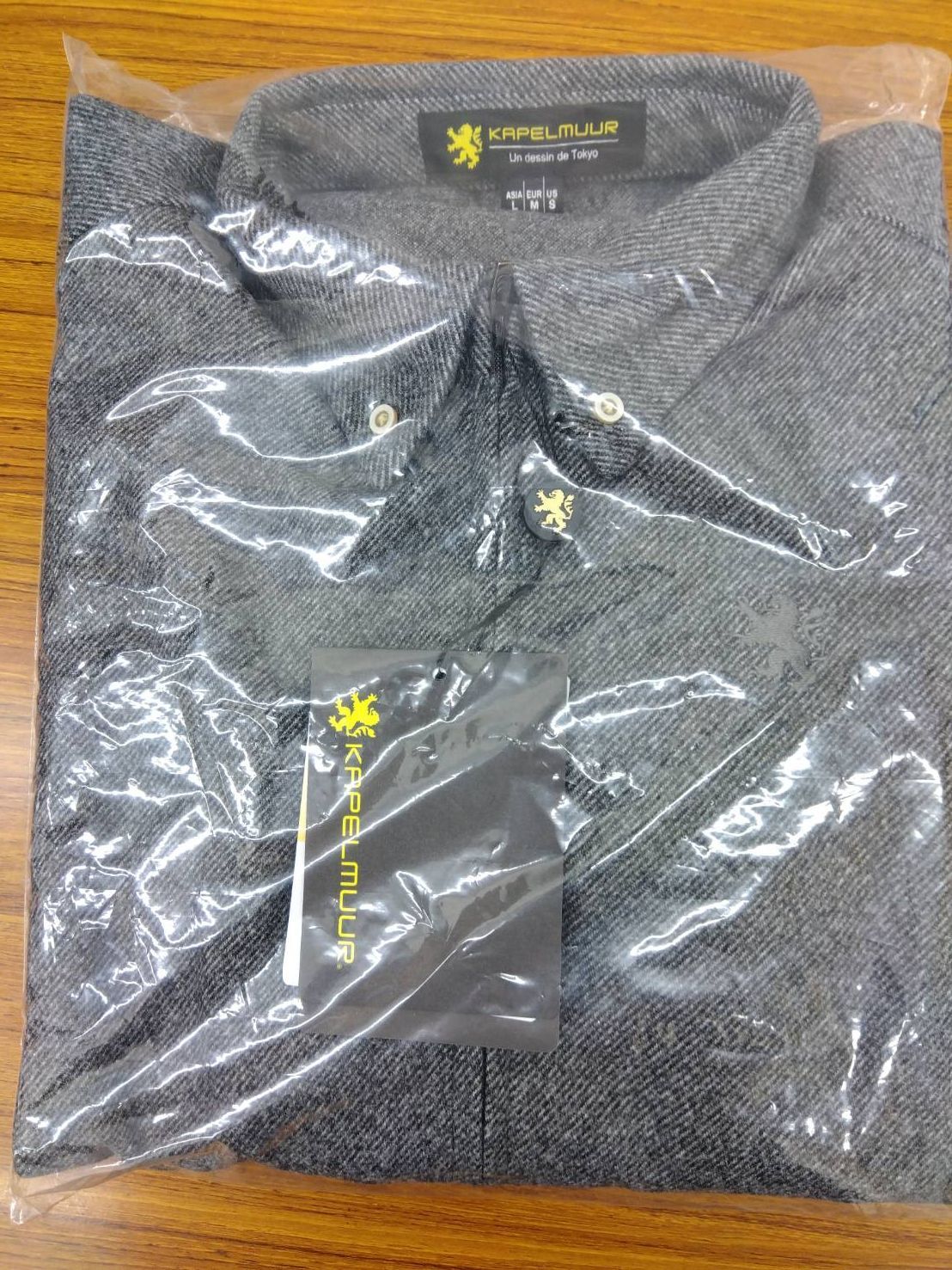 カペルミュール フランネルニットシャツジャージ kpls1039-GRY r9900 LAWEED_CL