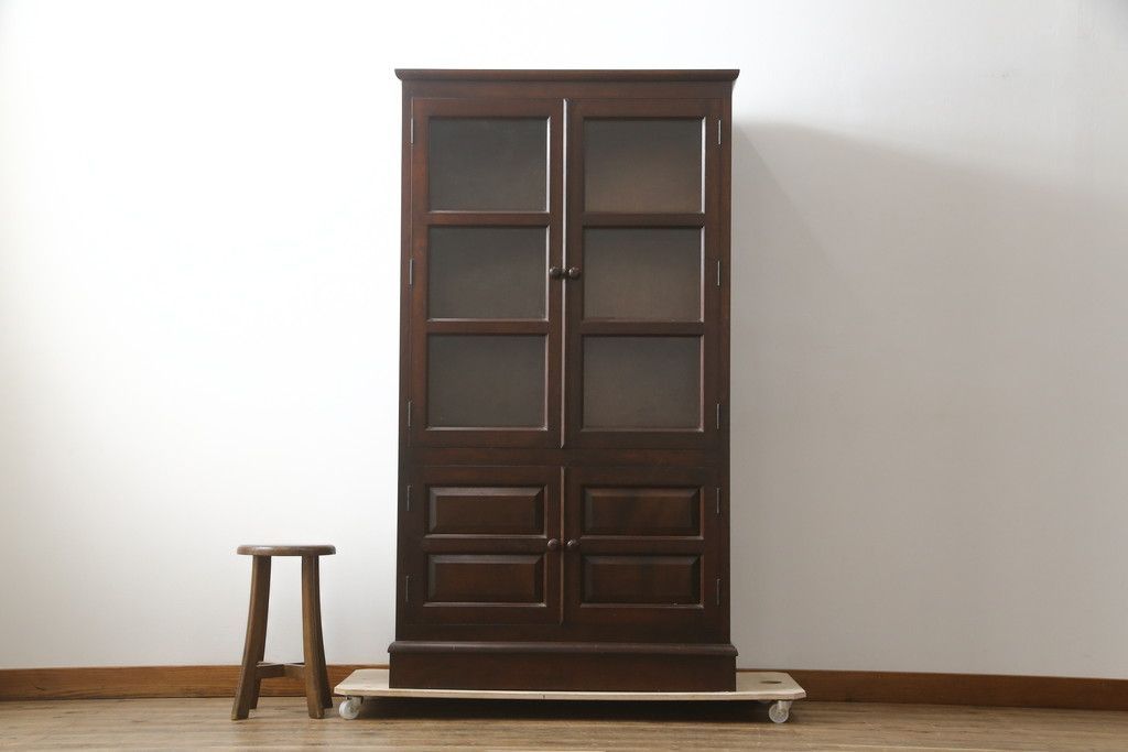 北海道民芸家具　本棚　格子　樺材 北海道民芸家具 本棚 格子 樺材 北海道民芸家具 本棚 格子 樺材