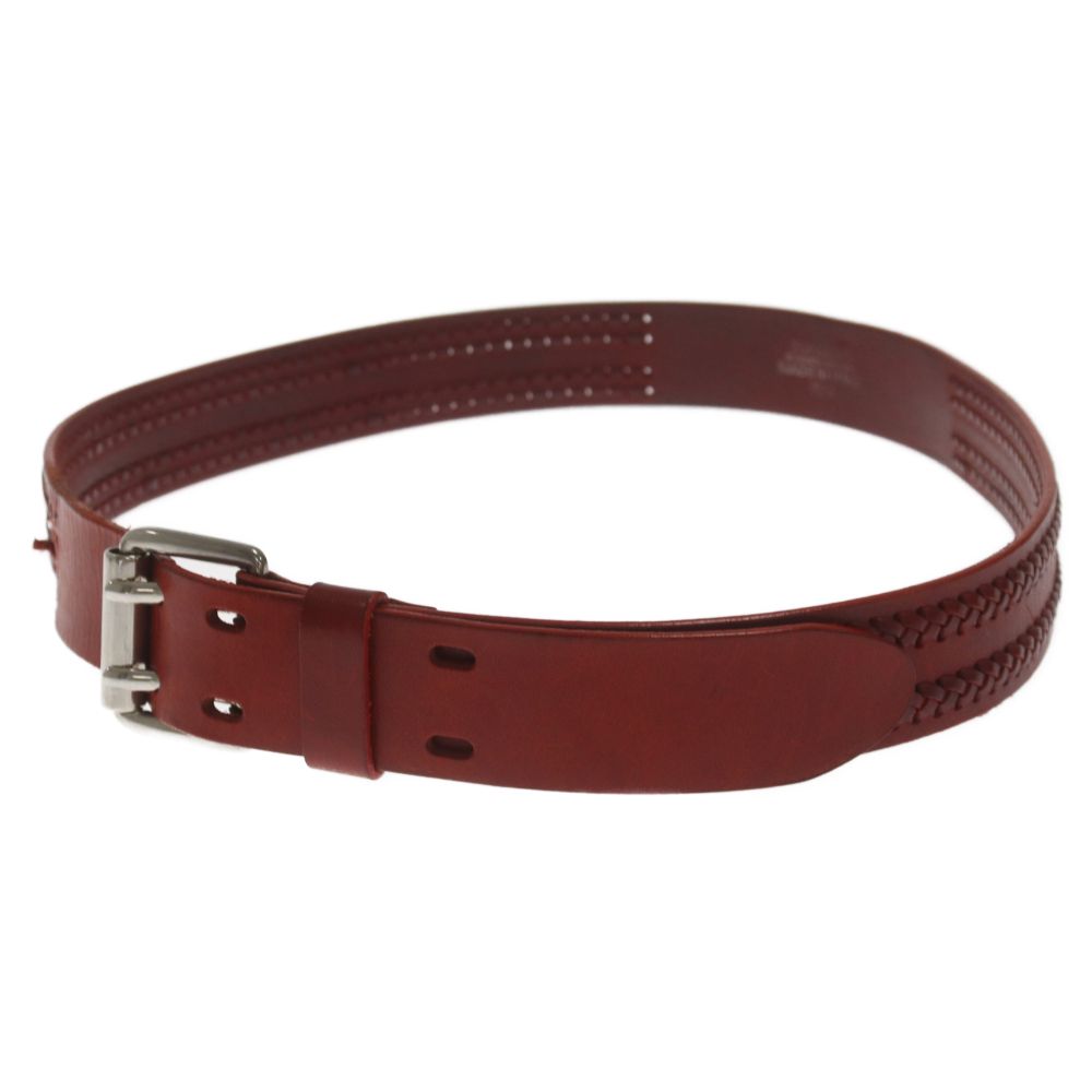 SUPREME 10SS Leather Belt レザー 編み込み ベルト SUPREME (シュプリーム) 10SS Leather Belt レザー 編み込み