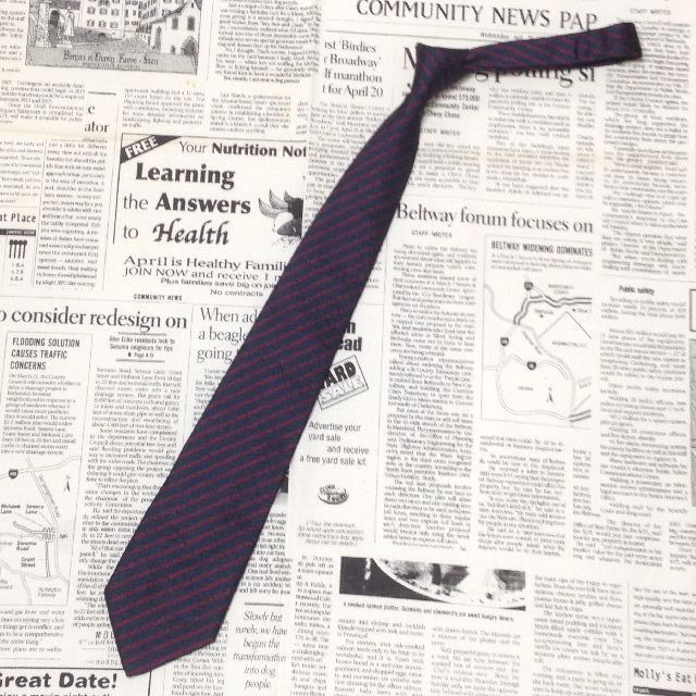 ダンヒル dunhill 微光沢 ネクタイ イタリア製 シルク 斜めストライプ レジメンタル ミックス H-006838 ゆうパケット