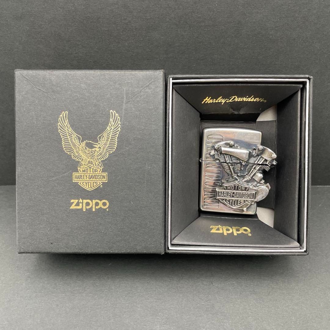 Zippo ハーレーダビッドソン ナックルヘッドエンジン 立体メタル